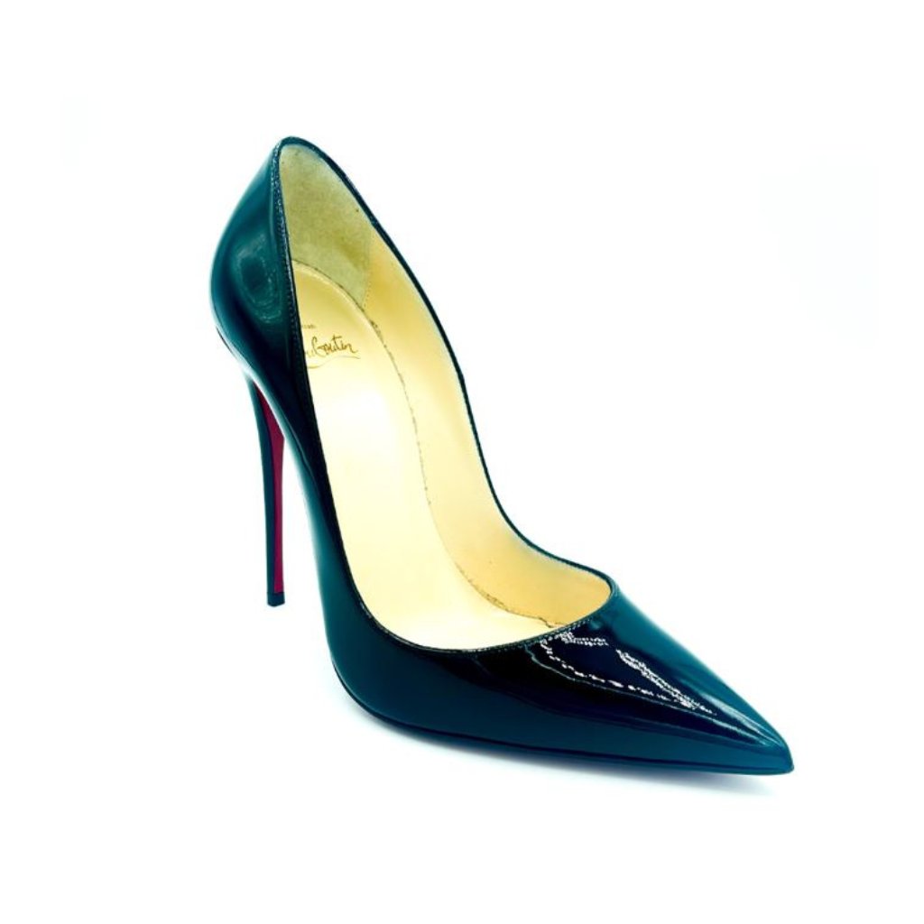 Christian Louboutin So Kate 120- Black Patent (Size 37.5 Eu)